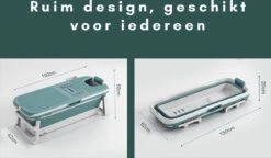 Livista® - Opvouwbaar Bad - Blauw - Zitbad - Inklapbaar - Bath Bucket - 150 CM LANG - XL - Incl. Thermometer & Onderwater LED Lichten 11 Livista® - Opvouwbaar Bad - Blauw - Zitbad - Inklapbaar - Bath Bucket - 150 CM LANG - XL - Incl. Thermometer & Onderwater LED Lichten -Badkamerproducten 1200x700