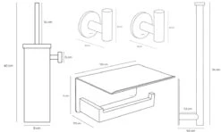 Toiletset Zwart 4-delig - Toiletaccessoireset - Toiletborstelhouder - Toiletrolhouder - Reserverolhouder - Handdoekhaakjes - RVS - Toilet Accessoires Set - Badkamer 13 Toiletset Zwart 4-delig - Toiletaccessoireset - Toiletborstelhouder - Toiletrolhouder - Reserverolhouder - Handdoekhaakjes - RVS - Toilet Accessoires Set - Badkamer -Badkamerproducten 1200x719