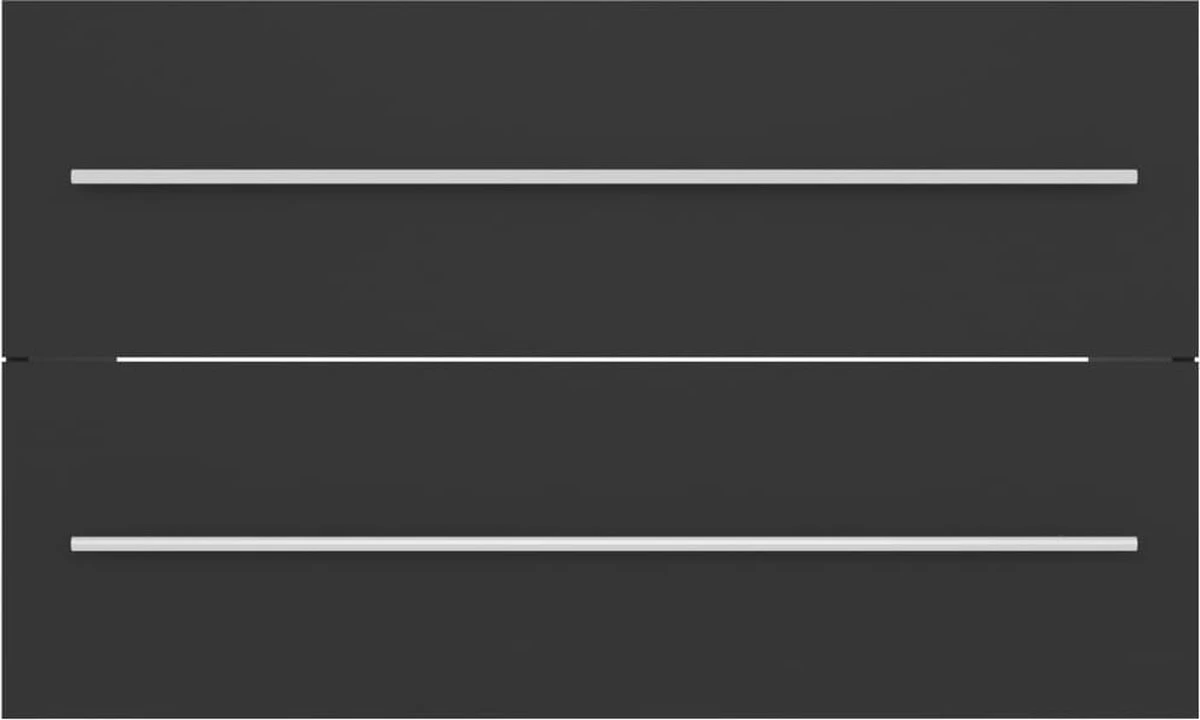 Prolenta Premium - 2-delige Badkamermeubelset Spaanplaat Grijs 2 Prolenta Premium - 2-delige Badkamermeubelset Spaanplaat Grijs - Afbeelding 2