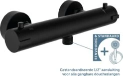 SCHÜTTE London Thermostatische Douchekraan - Hartafstand 120 Mm - Zwart Mat -Badkamerproducten 1200x740 3