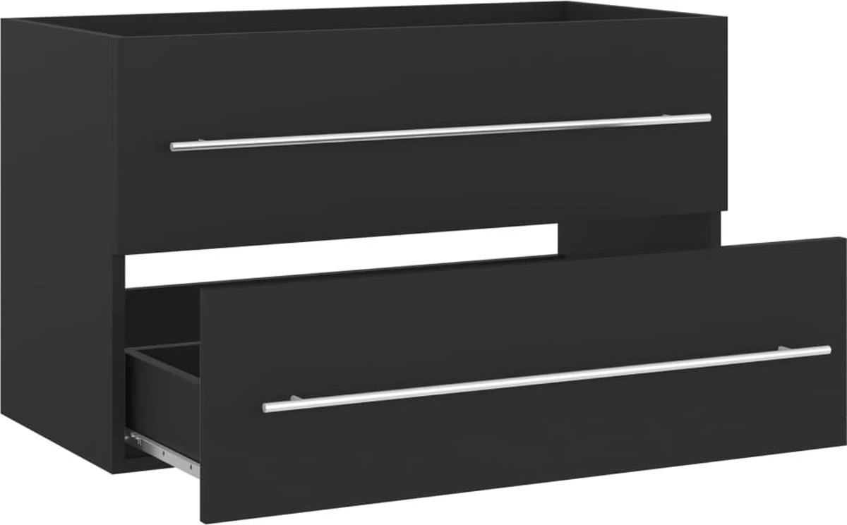 Prolenta Premium - 2-delige Badkamermeubelset Spaanplaat Grijs 12 Prolenta Premium - 2-delige Badkamermeubelset Spaanplaat Grijs - Afbeelding 12