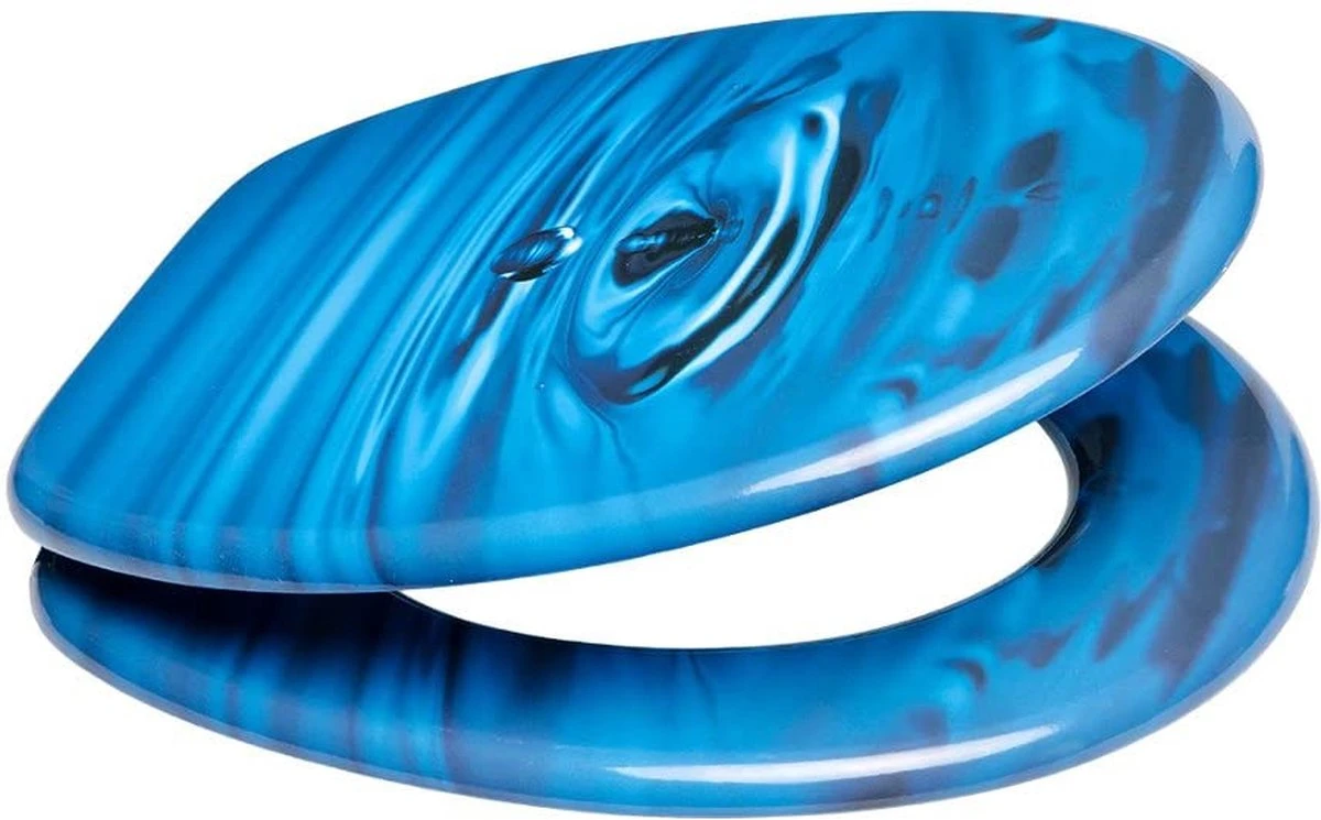 IGOODS WC-brillen - Toiletbrilhoes - 1 St - Universeel - Toiletdeksel Met Softclose - Houten Toiletdeksel - Marineblauw 3 IGOODS WC-brillen - Toiletbrilhoes - 1 St - Universeel - Toiletdeksel Met Softclose - Houten Toiletdeksel - Marineblauw - Afbeelding 3