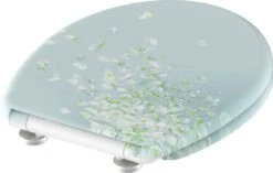 SCHÜTTE WC-Bril 82381 FLOWER IN THE WIND - Duroplast - Soft Close - Afklikbaar - RVS-Scharnieren - Decor - 3-zijdige Print -Badkamerproducten 1200x762 1