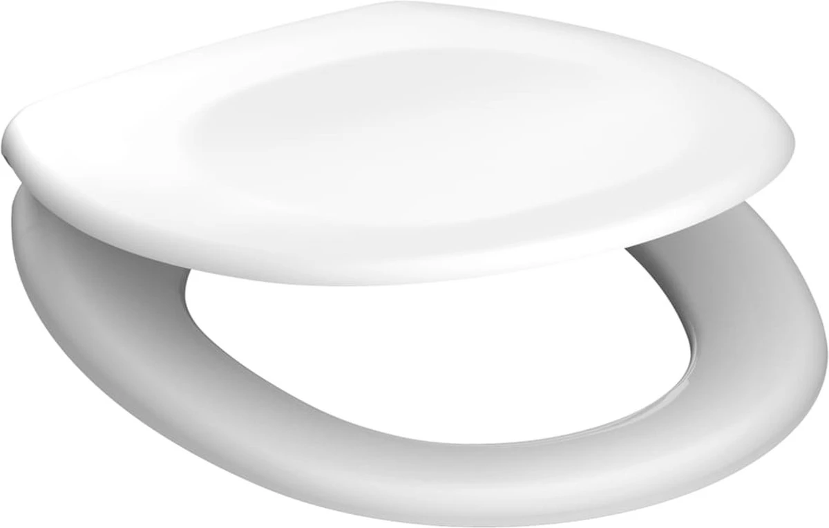 SCHÜTTE WC-Bril 82000 WHITE - Duroplast - RVS-Scharnieren - Gelakt - Wit 10 SCHÜTTE WC-Bril 82000 WHITE - Duroplast - RVS-Scharnieren - Gelakt - Wit - Afbeelding 10