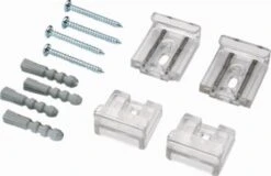 De Noord 8202 - Spiegelklem - Kunstof - 4x - Met Bevestigingsmateriaal