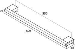 Tiger Bold - Handdoekrek 60 Cm - Zwart 11 Tiger Bold - Handdoekrek 60 Cm - Zwart -Badkamerproducten 1200x789