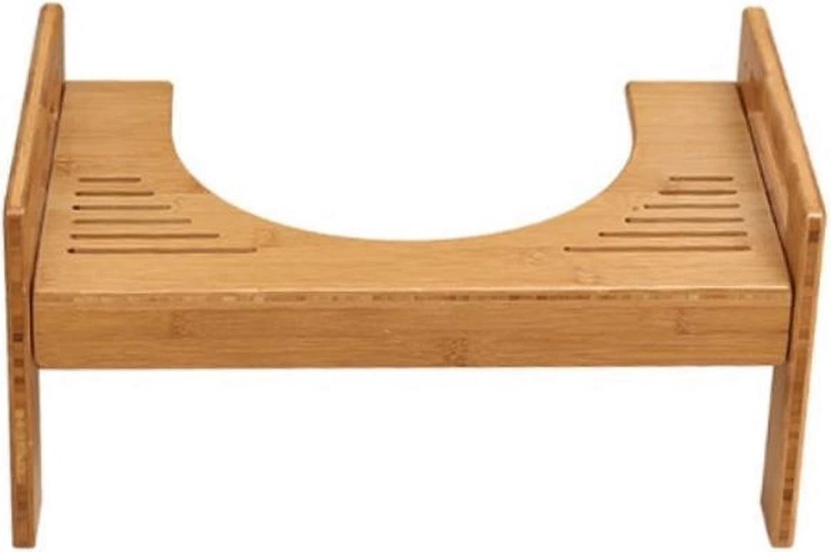 Merkloos Decopatent® Bamboe Toiletkrukje - WC Krukje - Juiste Zithouding Op Het Toilet - Betere Stoelgang Door Natuurlijke Hurkhouding 3 Merkloos Decopatent® Bamboe Toiletkrukje - WC Krukje - Juiste Zithouding Op Het Toilet - Betere Stoelgang Door Natuurlijke Hurkhouding - Afbeelding 3