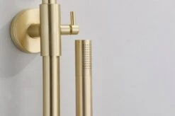 Wesseling & Bos Doucheset - Regendouche Mat Goud Geborsteld - Doucheset Met Thermostaatkraan - Atlanta -Badkamerproducten 1200x798 7