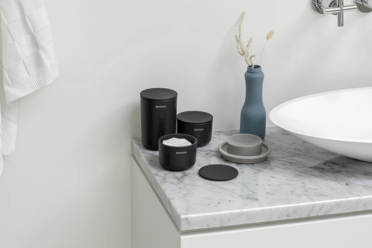 Brabantia ReNew Opbergpotjes - 3-delig - Dark Grey 8 Brabantia ReNew Opbergpotjes - 3-delig - Dark Grey - Afbeelding 8