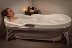 HelloBath Opvouwbaar Zitbad - Bath Bucket - 148cm - 220L - Extra Lang - Incl. Badkussen & Opberghoes -Badkamerproducten 1200x800 51