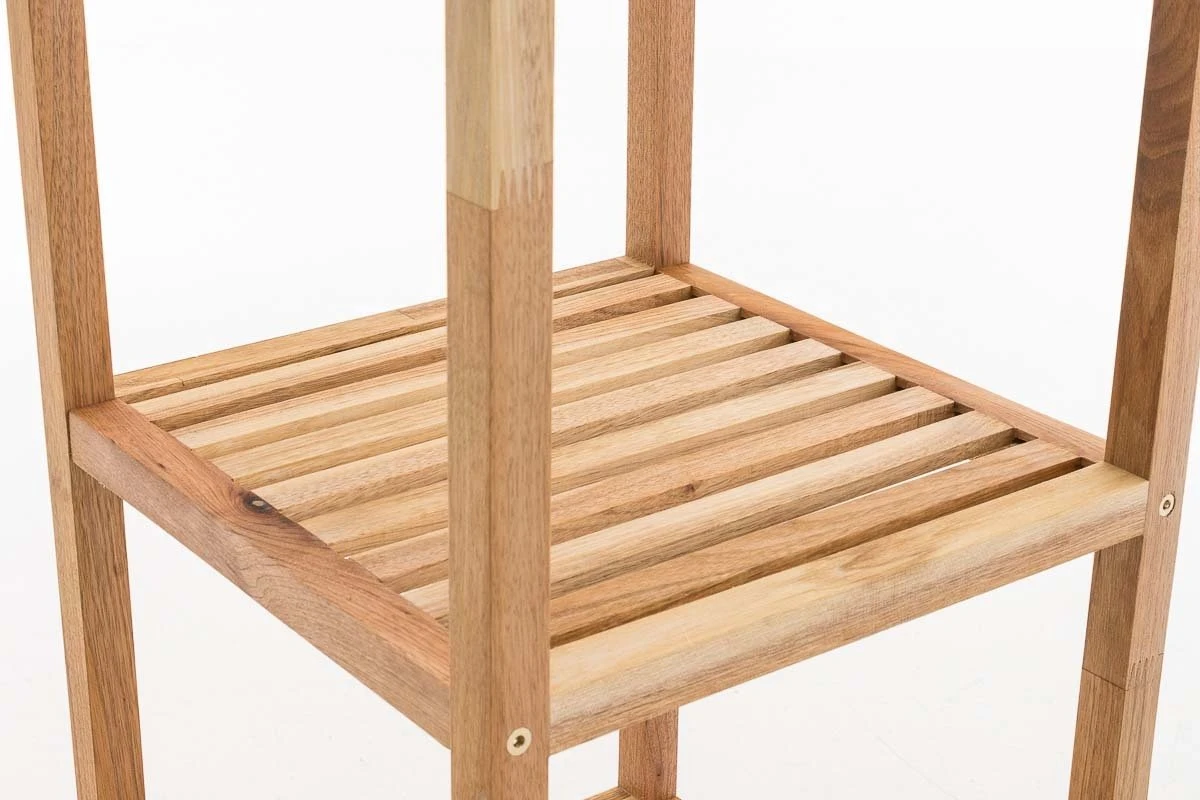 CLP Houten Badkamerrek / Keukenrek Walnoot XL 4 CLP Houten Badkamerrek / Keukenrek Walnoot XL - Afbeelding 4