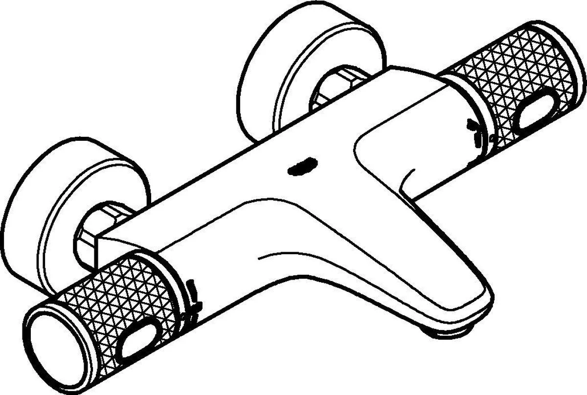 GROHE Grohtherm 1000 Performance Thermostatische Badkraan - 15cm - Met Koppelingen - Chroom - 34779000 11 GROHE Grohtherm 1000 Performance Thermostatische Badkraan - 15cm - Met Koppelingen - Chroom - 34779000 - Afbeelding 11