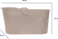 LIFEBATH - Zitbad Mira - Bath Bucket XL - 400L - Ligbad 122 Cm - Costa Rica Sand 9 LIFEBATH - Zitbad Mira - Bath Bucket XL - 400L - Ligbad 122 Cm - Costa Rica Sand -Badkamerproducten 1200x811 1