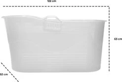 LIFEBATH - Zitbad Mira - Bath Bucket XL - 400L - Ligbad 122 Cm - Wit -Badkamerproducten 1200x811 2