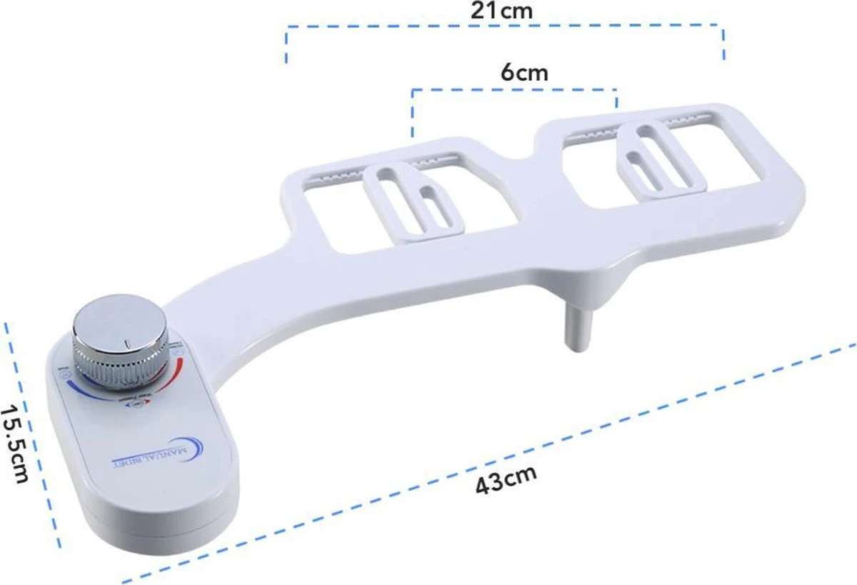 Bidet Handdouche Toilet Sproeier Shattaf Sprayer WC Papier Besparend - Enkel Spray Koud Water - Badkamer Accessoires - Freshole® 6 Bidet Handdouche Toilet Sproeier Shattaf Sprayer WC Papier Besparend - Enkel Spray Koud Water - Badkamer Accessoires - Freshole® - Afbeelding 6