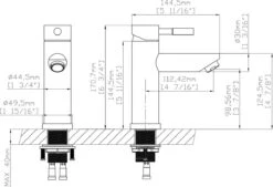 Merkloos Wastafelkraan 8500A - Badkamerkraan - Toiletkraan - Mengkraan - Mat Zwart -Badkamerproducten 1200x821 1