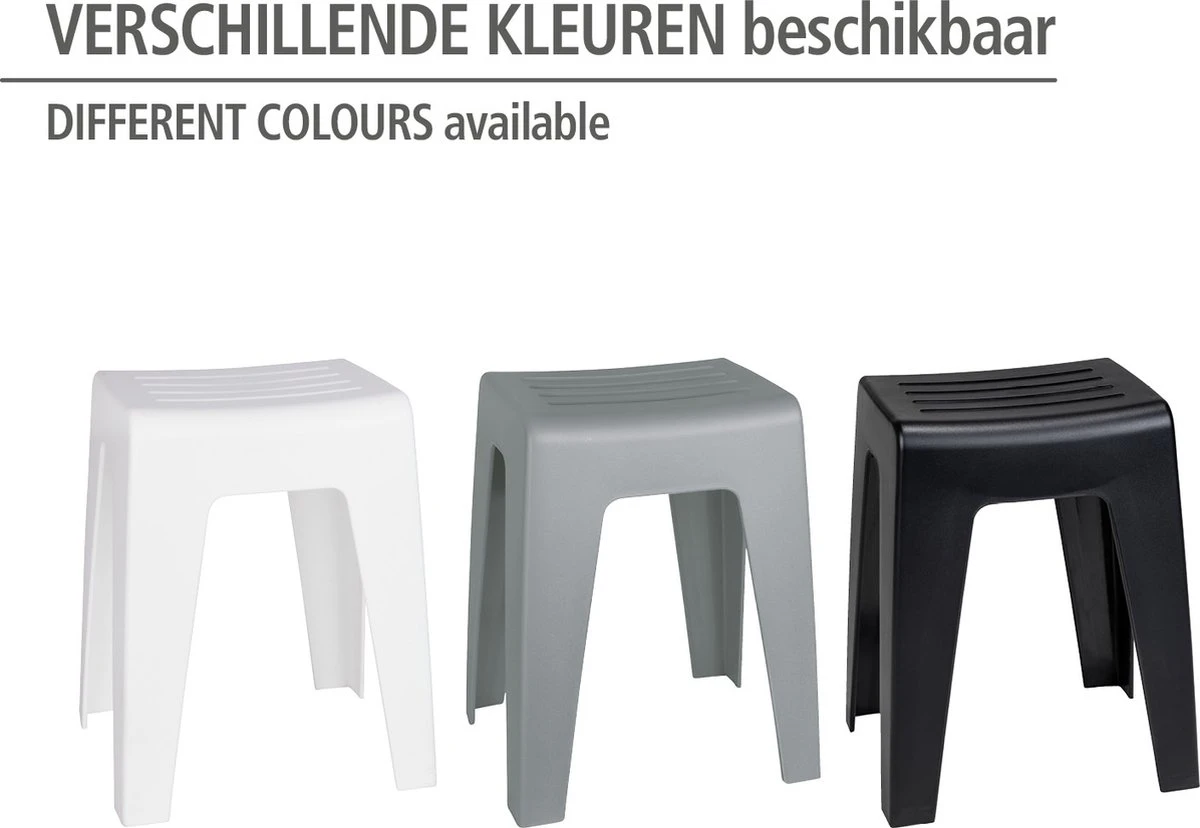 WENKO Badkamerkruk Kumba 38x47cm In Zwart Kunststof - Douchekruk 6 WENKO Badkamerkruk Kumba 38x47cm In Zwart Kunststof - Douchekruk - Afbeelding 6