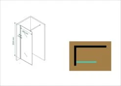 Wiesbaden Eco Inloopdouche + Muurprofiel - 8 Mm Nano - 100 X 200 Cm -Badkamerproducten 1200x849 1