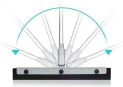 Vitamo™ Premium 2-in-1 Badkamer Vloerwisser Lang Met Ophangsysteem - Douchewisser Met Afdraaibare Wisser - Raamwisser - 180° Draaiend - Uitschuifbaar 70/125 CM - Grijs -Badkamerproducten 1200x852 1