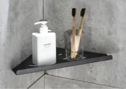 Vannons - Doucherek - Doucherek Hangend - Doucheplankje - Metaal - Set Van 2 - Zwart -Badkamerproducten 1200x852