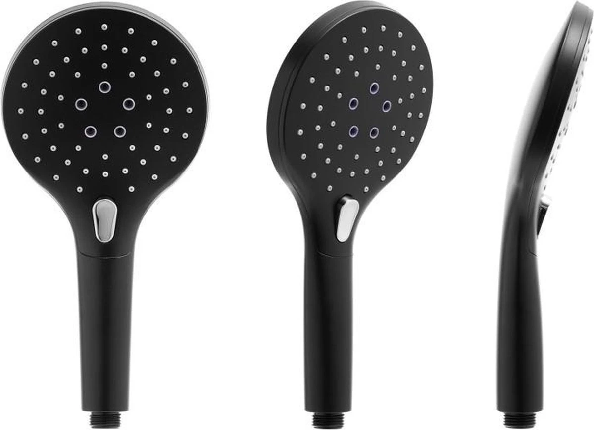 Doucheset - Met Douchemengkraan - En Regendouche - Zwart 9 Doucheset - Met Douchemengkraan - En Regendouche - Zwart - Afbeelding 9