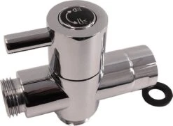 WillieJan Omstelkraan Douche – Verchroomd Messing - Aansluitmaat 3 X 1/2″