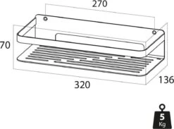 Tiger Caddy - Douchemand 32 Cm - Zwart 9 Tiger Caddy - Douchemand 32 Cm - Zwart -Badkamerproducten 1200x889