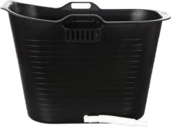 FlinQ Bath Bucket Premium Zwart - Zitbad 2022 - Met Temperatuurmeter - Upgrade Bath Bucket Voor Volwassenen En Kinderen - Zwart -Badkamerproducten 1200x891 1