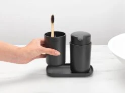 Brabantia ReNew Badkameraccessoires Set - 3-delig - Dark Grey -Badkamerproducten 1200x900 22