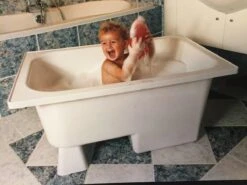 Zitbad Vrijstaand Marinella Rechthoek 65x105x52cm Polypropyleen Mat Wit -Badkamerproducten 1200x900 45