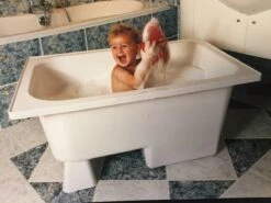 Saqu Zitbad - Mobiel Bad - 103x65cm - Wit - Incl Bijbehorende Poot En Zonder Afvoer -Badkamerproducten 1200x900 47