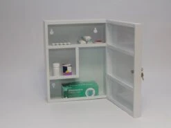 Culinorm Medicijnkast Van Staal Met Slot - 35cm X 45 Cm X 15 Cm - Wit -Badkamerproducten 1200x901 9