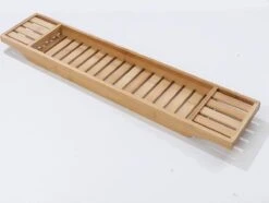 Merkloos Decopatent® Badrekje Voor Over Bad - 70 Cm - Bamboe Hout - Badrek - Badplank - Badbrug - Basic Bad Tafeltje Voor In Bad - Naturel -Badkamerproducten 1200x905 1