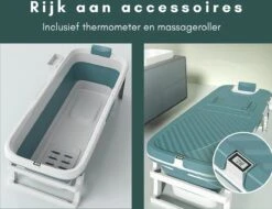 Livista® - Opvouwbaar Bad - Blauw - Zitbad - Inklapbaar - Bath Bucket - 150 CM LANG - XL - Incl. Thermometer & Onderwater LED Lichten 13 Livista® - Opvouwbaar Bad - Blauw - Zitbad - Inklapbaar - Bath Bucket - 150 CM LANG - XL - Incl. Thermometer & Onderwater LED Lichten -Badkamerproducten 1200x922