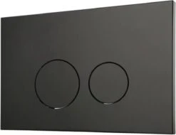 QeramiQ Push Bedieningspaneel Toilet - Frontbediening - Mat Zwart - Voor Geberit UP320/UP720 -Badkamerproducten 1200x925 2