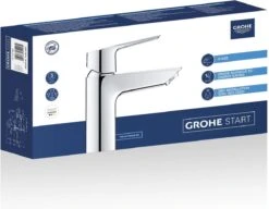 GROHE QuickFix Start Waterbesparende Wastafelkraan - Met EcoJoy® - Incl. Pop-up Waste - Chroom - 31137002 -Badkamerproducten 1200x931 2