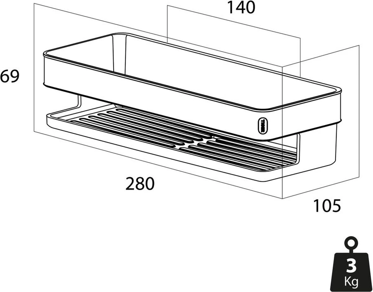 Tiger Carv - Douchemand 28 Cm - Zwart 2 Tiger Carv - Douchemand 28 Cm - Zwart - Afbeelding 2