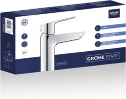 GROHE QuickFix Start Waterbesparende Wastafelkraan - Met EcoJoy® - Incl. Pop-up Waste - Chroom - 31137002 -Badkamerproducten 1200x947 1