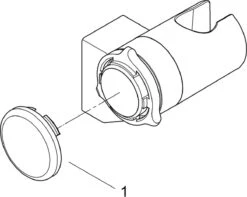GROHE QuickFix Vitalio Wanddouchehouder - Verstelbaar - Chroom - 26183000 -Badkamerproducten 1200x957 1