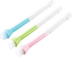 Merkloos Verlengborstel Voor Kraan - Buigbaar Met Schoonmaakborstel - Siliconen - Groen - 2 Stuks -Badkamerproducten 1200x961 2