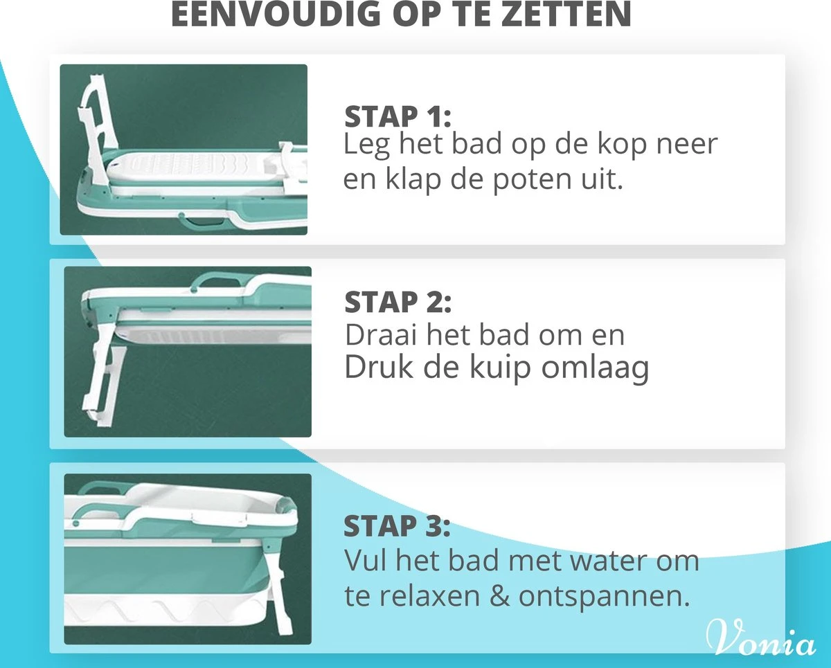 Vonia Opvouwbaar Bad - Zitbad - Bath Bucket - 140 Cm Lang - Inklapbaar Bad - Incl. Badkussen - Roze 6 Vonia Opvouwbaar Bad - Zitbad - Bath Bucket - 140 Cm Lang - Inklapbaar Bad - Incl. Badkussen - Roze - Afbeelding 6