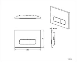 Bedieningsplaat StarBlueDisc Mocha 35 TBV Geberit UP100 UP320 UP300 UP700 UP720 Mat Zwart -Badkamerproducten 1200x966 5