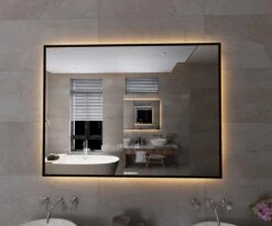 Viidako Badkamerspiegel Met LED Verlichting - Anti Condens - 3 LED Standen - Met Klok - Mat Zwart 10 Viidako Badkamerspiegel Met LED Verlichting - Anti Condens - 3 LED Standen - Met Klok - Mat Zwart -Badkamerproducten 1200x999 3