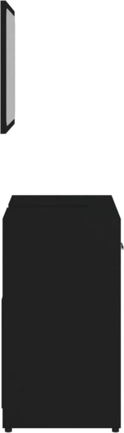 VidaXL Badkamermeubelset Bewerkt Hout Zwart -Badkamerproducten 345x1200 1