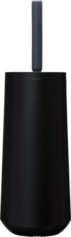 Tiger Tess - Toiletborstelhouder Met Opbergfunctie Vrijstaand En Swoop® Borstel Flexibel - Zwart / Antraciet -Badkamerproducten 362x1200