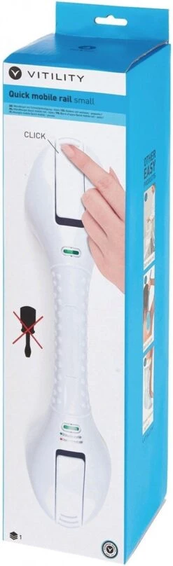 VITILITY Quick Mobile Rail - Wandbeugel Met Zuignappen - Zonder Boren - 40 Cm - Wit - Veiligheidsgreep -Badkamerproducten 367x1200 2