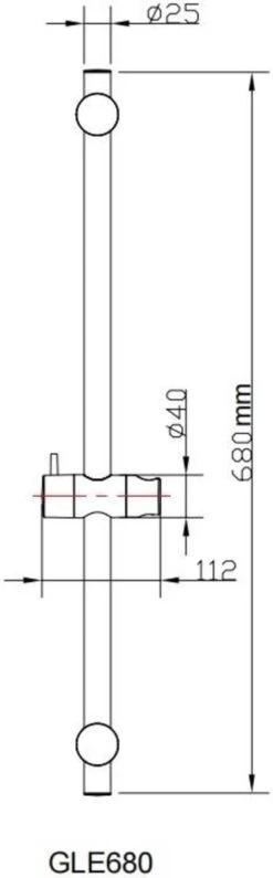 Ben Elan - Glijstang - Ronde Douchestang Voor Handdouche - 68cm - Chroom 9 Ben Elan - Glijstang - Ronde Douchestang Voor Handdouche - 68cm - Chroom -Badkamerproducten 373x1200