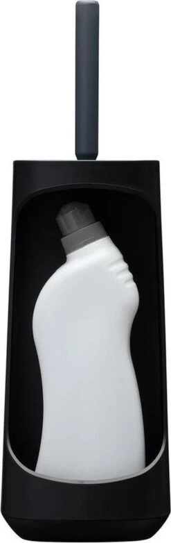 Tiger Tess - Toiletborstelhouder Met Opbergfunctie Vrijstaand En Swoop® Borstel Flexibel - Zwart / Antraciet -Badkamerproducten 379x1200
