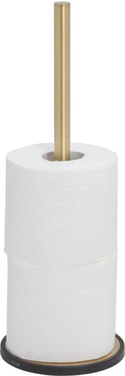 Tiger Tune - Reserverolhouder Vrijstaand - Messing Geborsteld / Zwart 14 Tiger Tune - Reserverolhouder Vrijstaand - Messing Geborsteld / Zwart -Badkamerproducten 401x1200