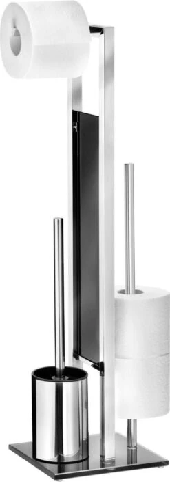 WENKO Toiletbutler Rivalta RVS Glanzend - Toiletborstel Met Houder, Toiletrolhouder En Reserverolhouder 21 WENKO Toiletbutler Rivalta RVS Glanzend - Toiletborstel Met Houder, Toiletrolhouder En Reserverolhouder -Badkamerproducten 423x1200